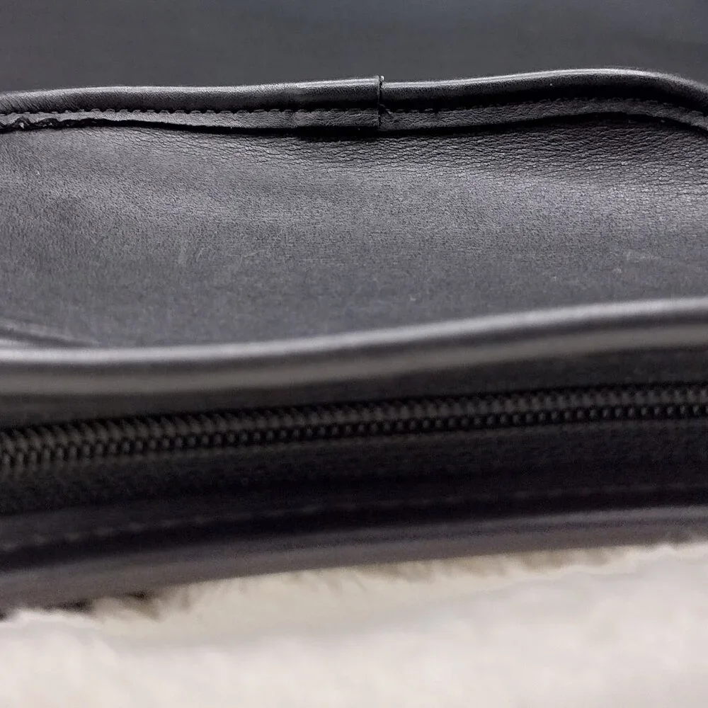 Vintage Coach Black Style 9935 Style /Hadley Zip Top zipper closure/Front PKT - Picture 11 of 16